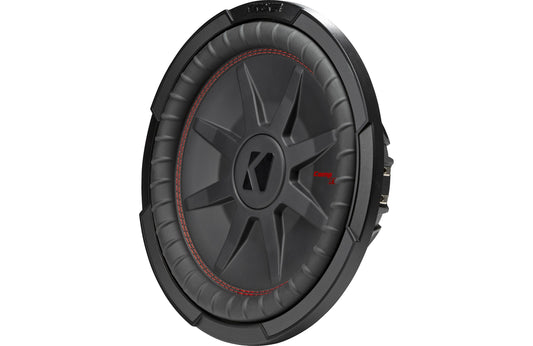 Kicker 48TCWRT122 CompRT Series shallow-mount 12" subwoofer with dual 2-ohm voice coils