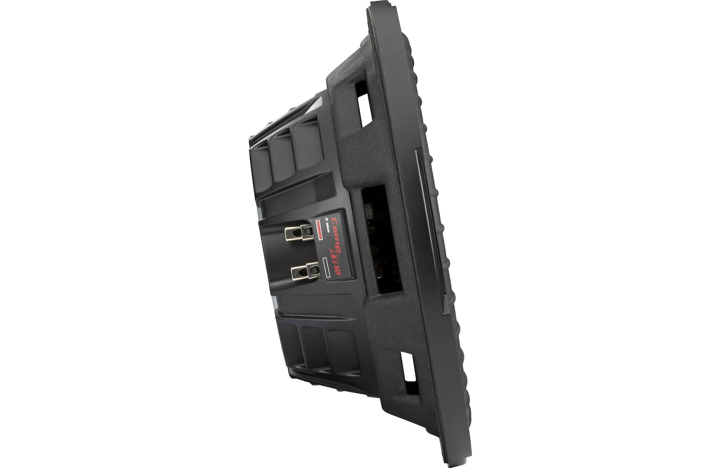 Kicker 48TCWRT122 CompRT Series shallow-mount 12" subwoofer with dual 2-ohm voice coils