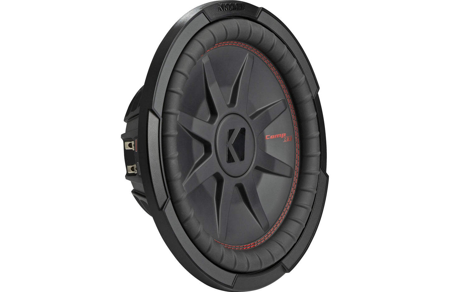 Kicker 48TCWRT122 CompRT Series shallow-mount 12" subwoofer with dual 2-ohm voice coils