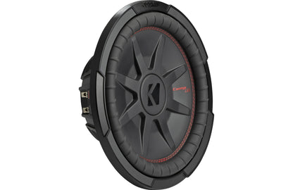 Kicker 48TCWRT122 CompRT Series shallow-mount 12" subwoofer with dual 2-ohm voice coils