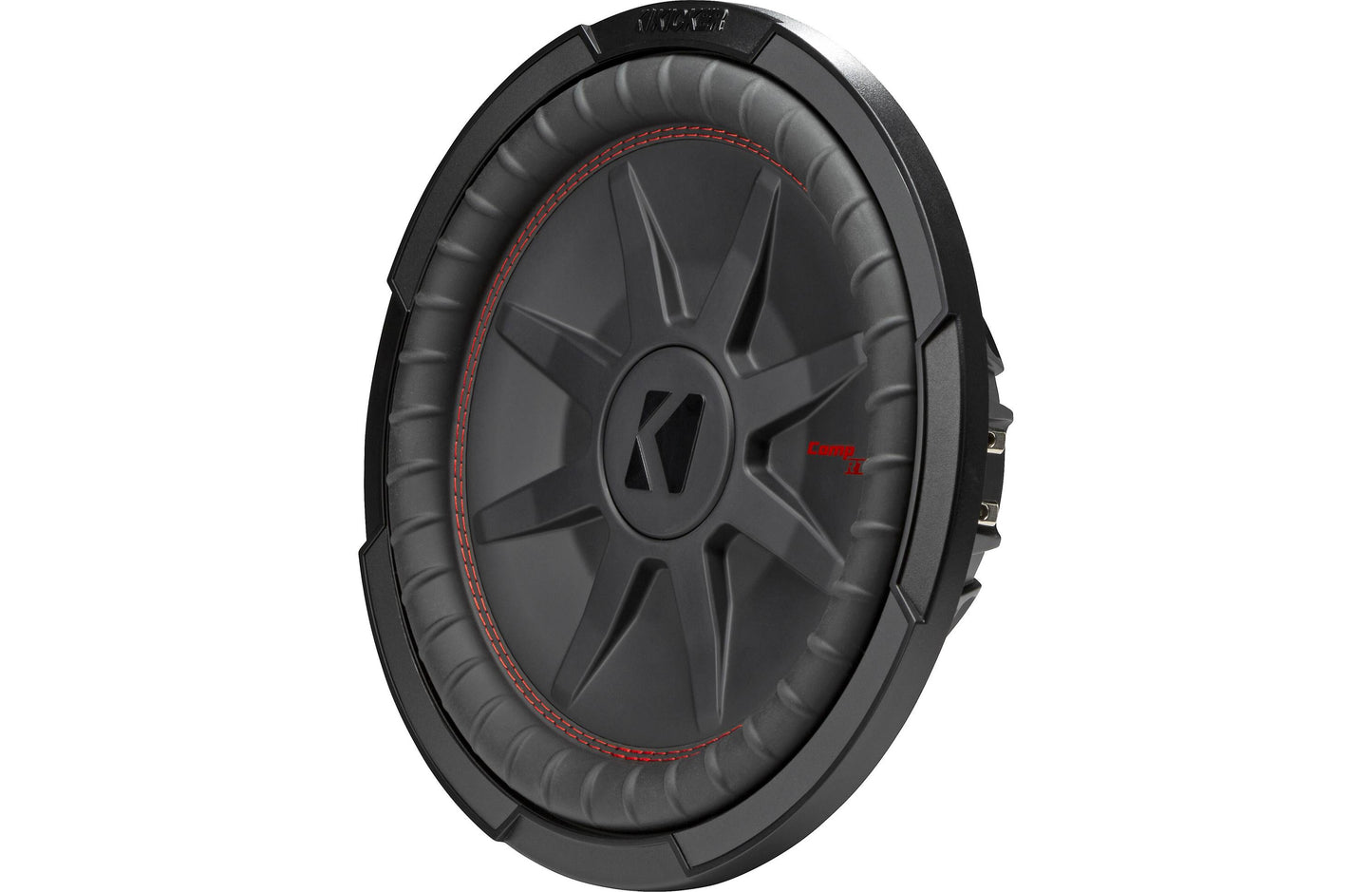 Kicker 48CWRT124 CompRT Series shallow-mount 12" subwoofer with dual 4-ohm voice coils