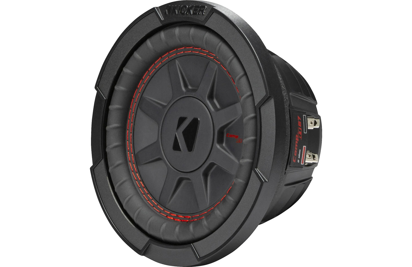 Kicker 48CWRT672 CompRT Series shallow-mount 6-3/4" subwoofer with dual 2-ohm voice coils