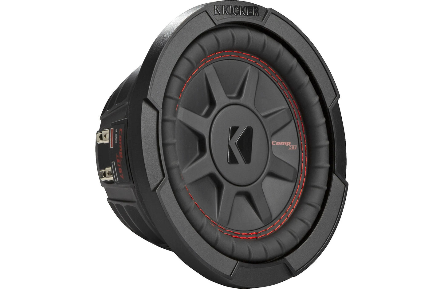 Kicker 48CWRT674 CompRT Series shallow-mount 6-3/4" subwoofer with dual 4-ohm voice coils