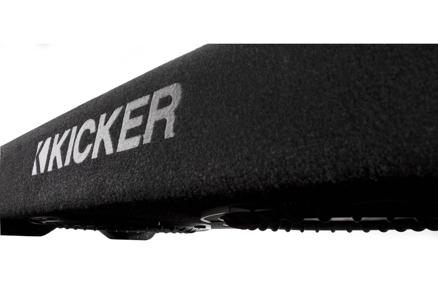 Kicker 48TRTP102 Sealed downward-firing enclosure with CompRT® 10" shallow-mount subwoofer and passive radiator