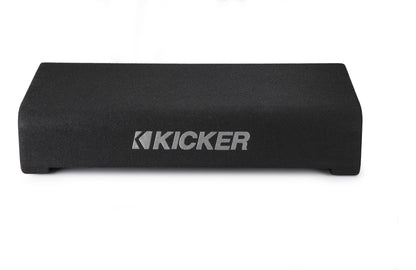 Kicker 48TRTP102 Sealed downward-firing enclosure with CompRT® 10" shallow-mount subwoofer and passive radiator