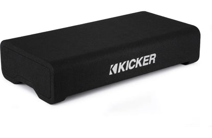 Kicker 48TRTP122 Sealed downward-firing enclosure with CompRT® 12" shallow-mount subwoofer and passive radiator