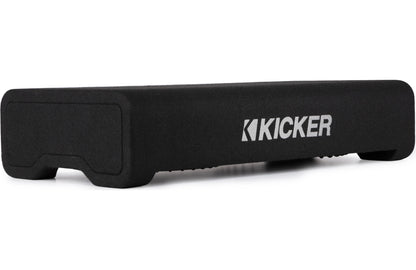 Kicker 48TRTP122 Sealed downward-firing enclosure with CompRT® 12" shallow-mount subwoofer and passive radiator