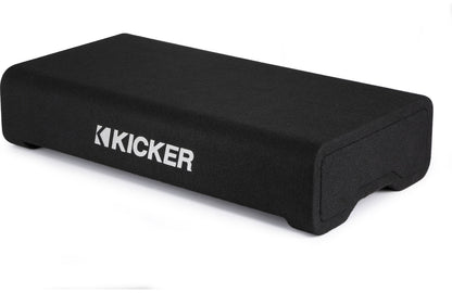 Kicker 48TRTP122 Sealed downward-firing enclosure with CompRT® 12" shallow-mount subwoofer and passive radiator