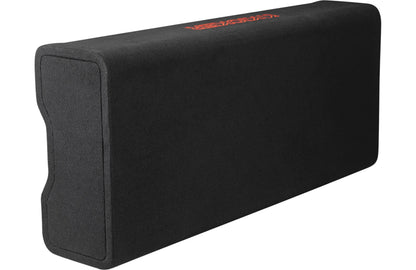 Kicker 49DL7TDF122 Sealed downward-firing enclosure with two L7T 12" shallow-mount square subwoofers