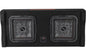Kicker 49DL7TDF122 Sealed downward-firing enclosure with two L7T 12" shallow-mount square subwoofers