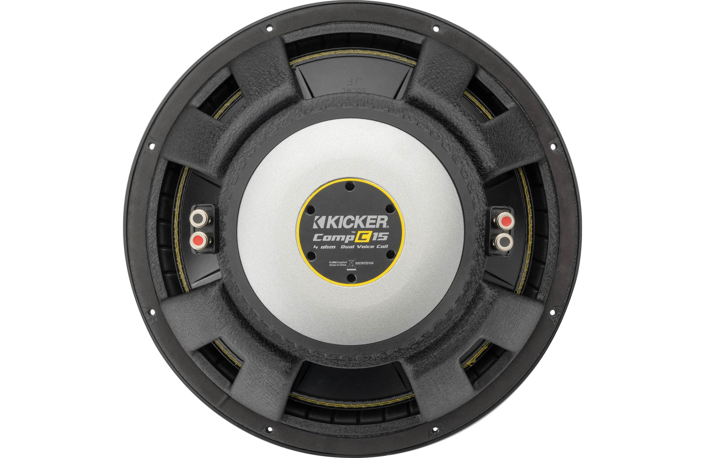 Kicker 50CWCD154 CompC™ 15" subwoofer with dual 4-ohm voice coils