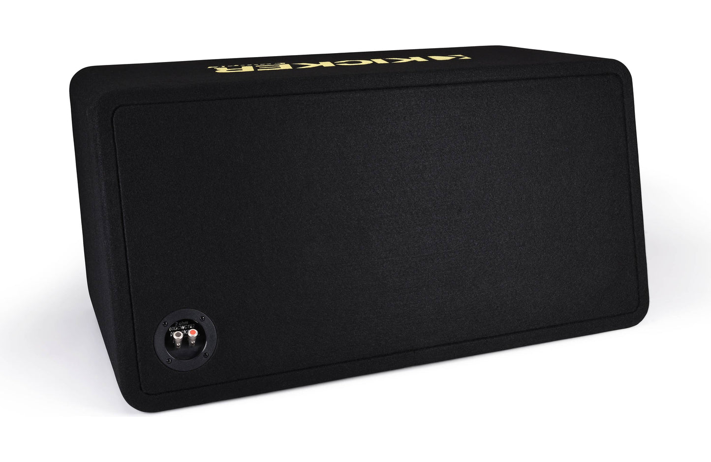 Kicker 50DCWC122 CompC 2-ohm ported enclosure with two 12" CompC™ subwoofers