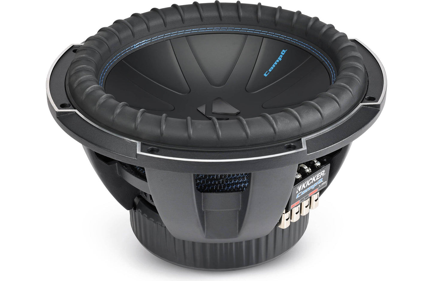 Kicker 51CWQ124 CompQ Series 12" subwoofer with dual 4-ohm voice coils