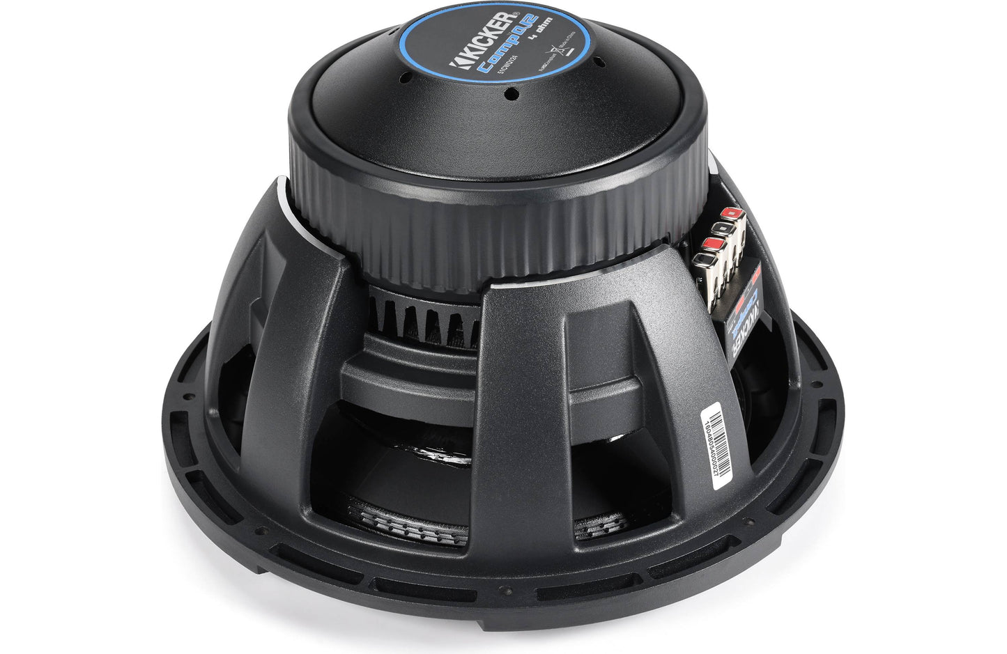 Kicker 51CWQ124 CompQ Series 12" subwoofer with dual 4-ohm voice coils