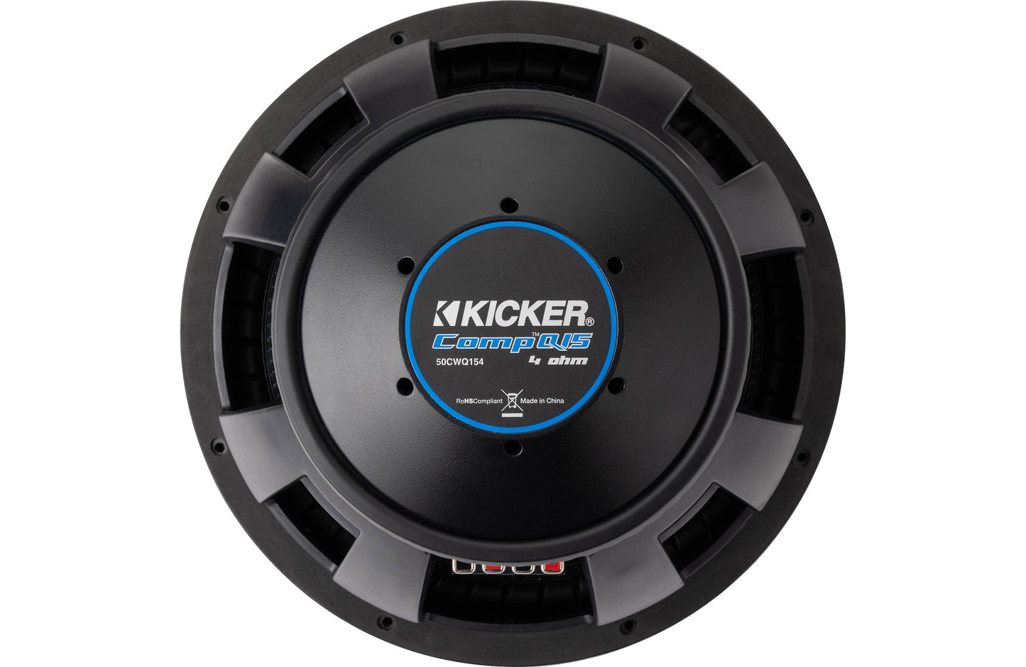 Kicker 51CWQ154 CompQ Series 15" subwoofer with dual 4-ohm voice coils
