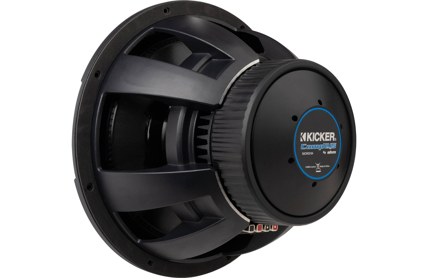 Kicker 51CWQ154 CompQ Series 15" subwoofer with dual 4-ohm voice coils