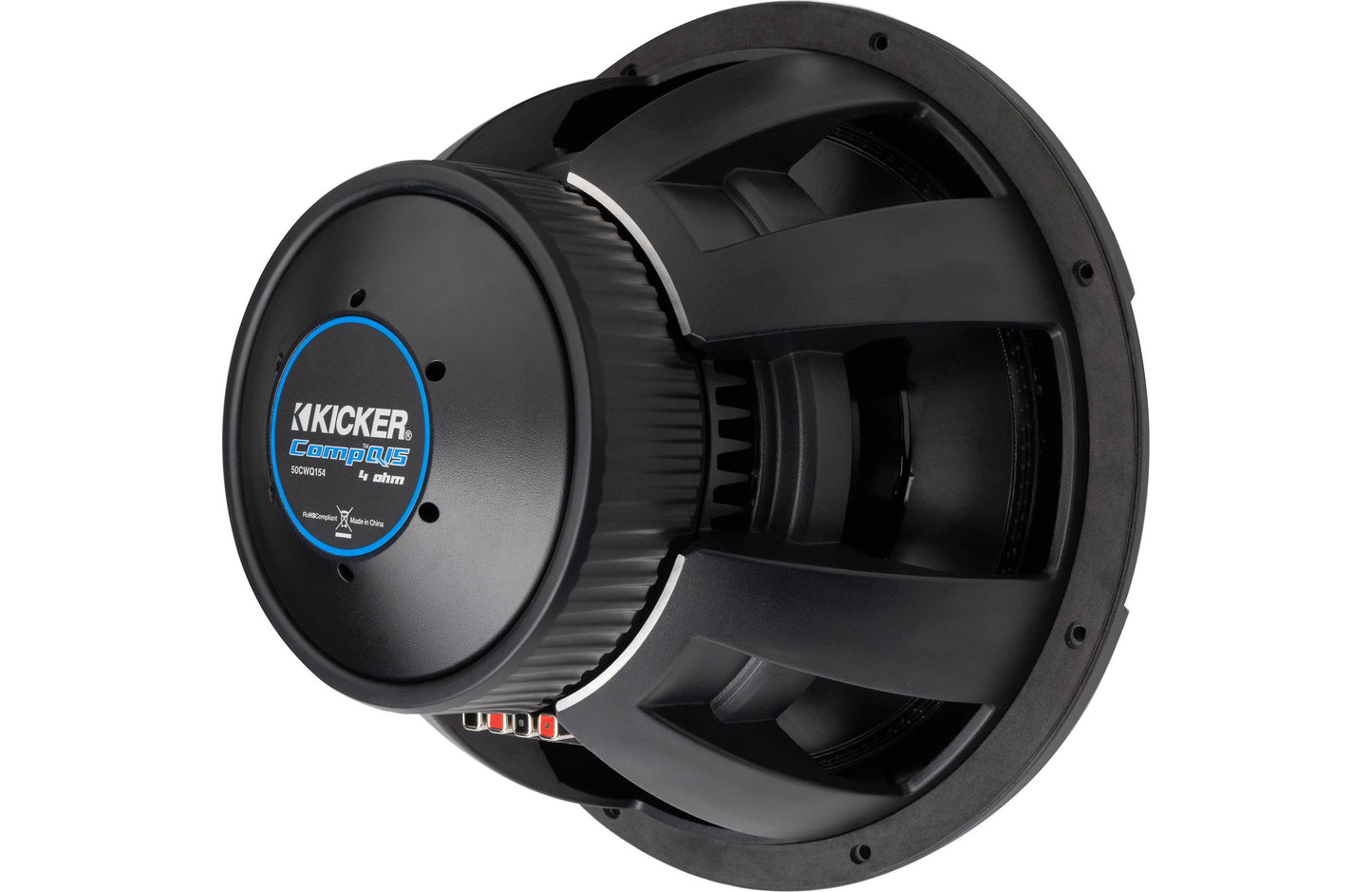 Kicker 51CWQ154 CompQ Series 15" subwoofer with dual 4-ohm voice coils