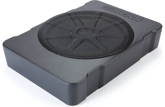 Kicker 51HS10 Hideaway™ compact powered subwoofer with 10" sub and 180-watt amp