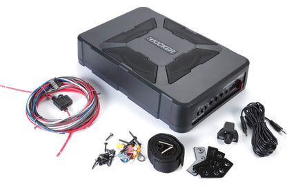 Kicker 51HS8 Hideaway™ compact powered subwoofer with 8" sub and 150-watt amp