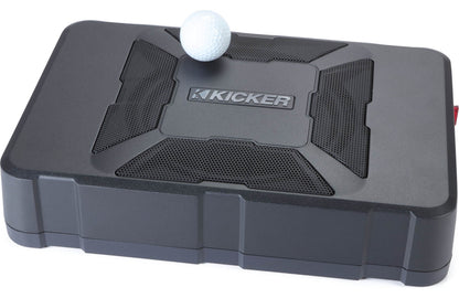 Kicker 51HS8 Hideaway™ compact powered subwoofer with 8" sub and 150-watt amp