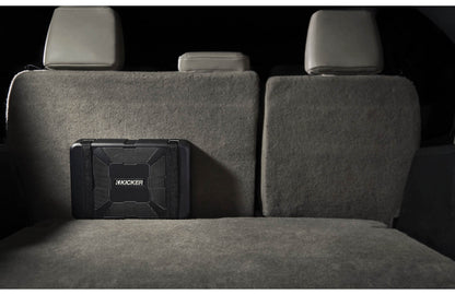 Kicker 51HS8 Hideaway™ compact powered subwoofer with 8" sub and 150-watt amp