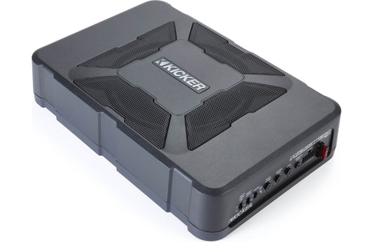 Kicker 51HS8 Hideaway™ compact powered subwoofer with 8" sub and 150-watt amp