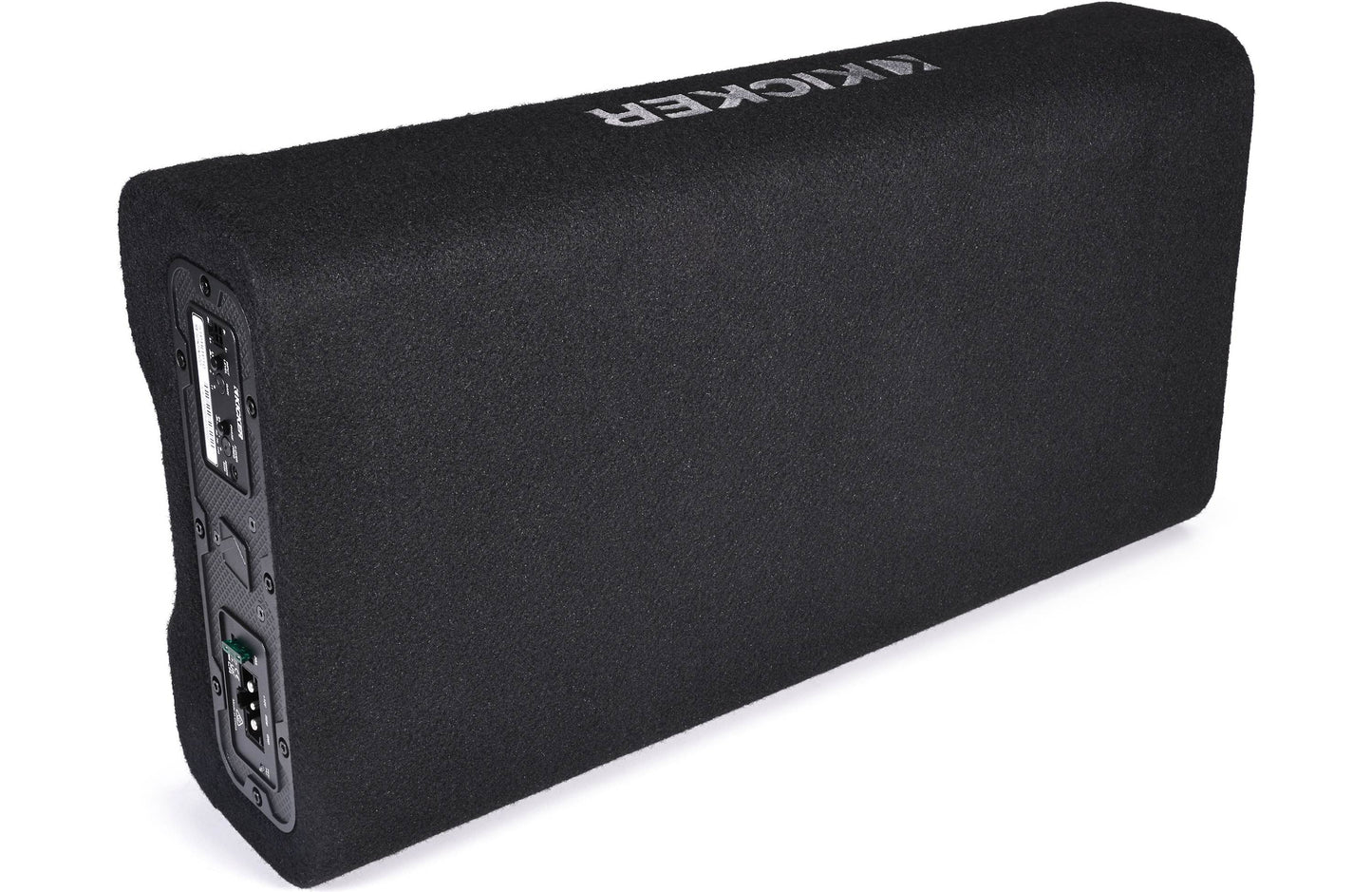 Kicker 51PTRTP10 Low-profile down-firing 400-watt powered enclosure, CompRT® 10" shallow-mount subwoofer, passive radiator