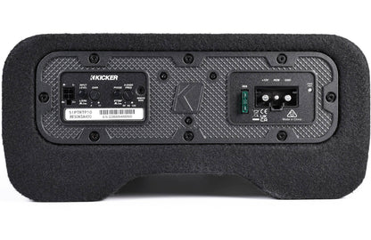 Kicker 51PTRTP10 Low-profile down-firing 400-watt powered enclosure, CompRT® 10" shallow-mount subwoofer, passive radiator