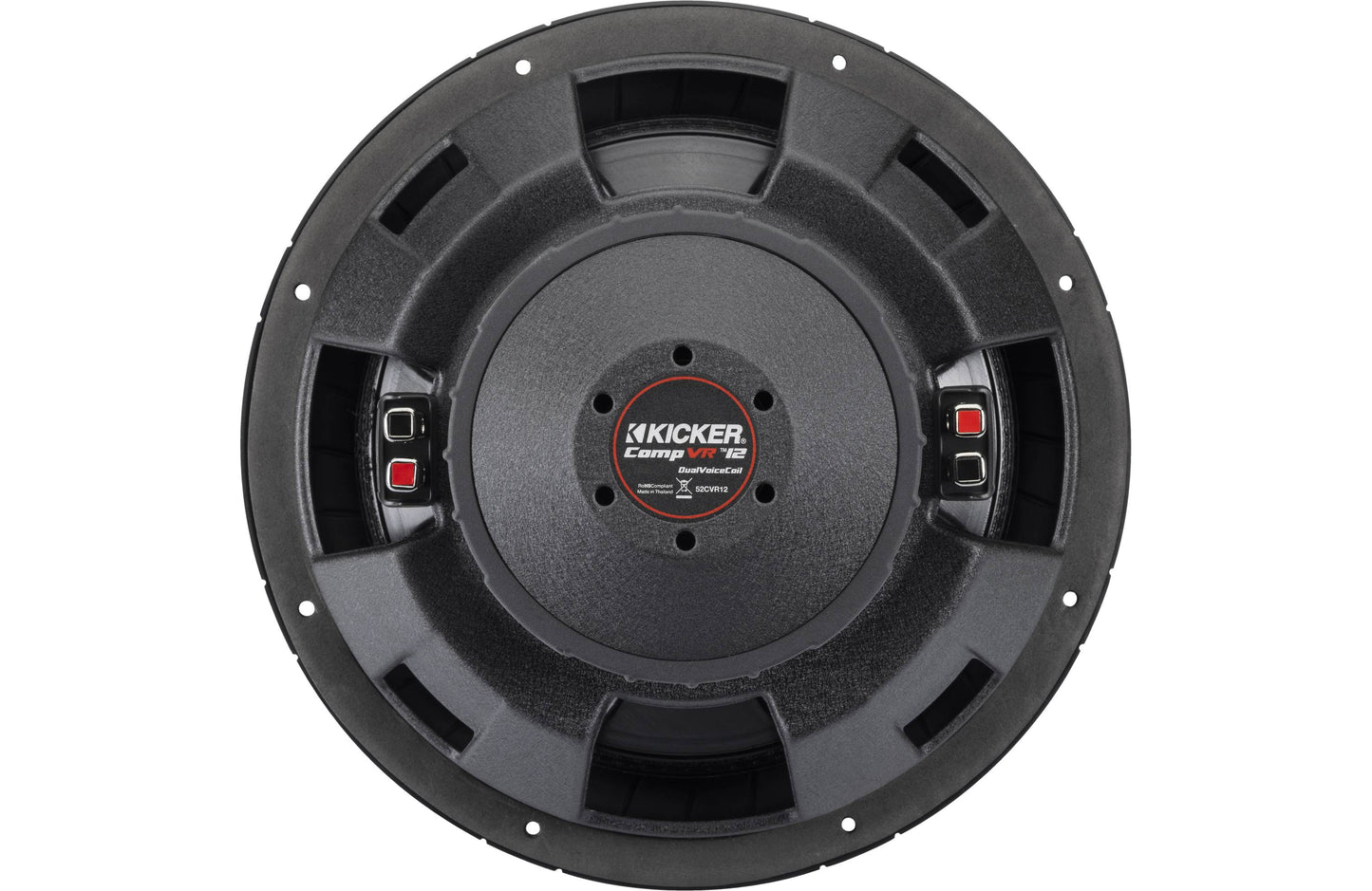 Kicker 52CVR122 CompVR® 12" subwoofer with dual 2-ohm voice coils