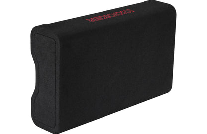Kicker 49L7TDF102 Sealed downward-firing enclosure with L7T 10" 2-ohm shallow-mount square subwoofer