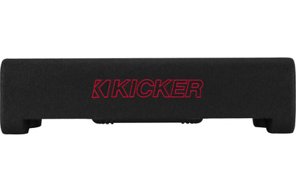 Kicker 49L7TDF102 Sealed downward-firing enclosure with L7T 10" 2-ohm shallow-mount square subwoofer