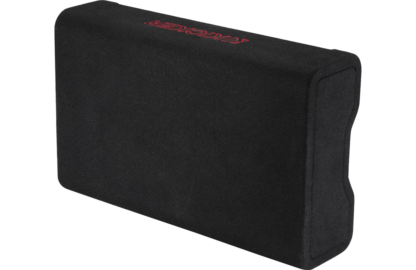 Kicker 49L7TDF122 Sealed downward-firing enclosure with L7T 12" shallow-mount square subwoofer