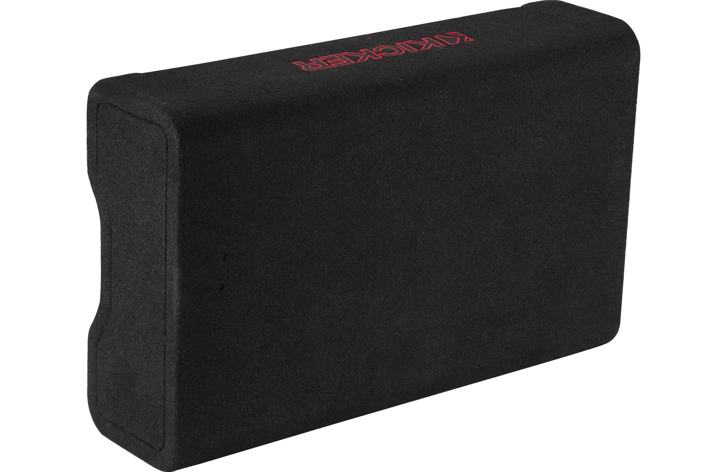 Kicker 49L7TDF122 Sealed downward-firing enclosure with L7T 12" shallow-mount square subwoofer