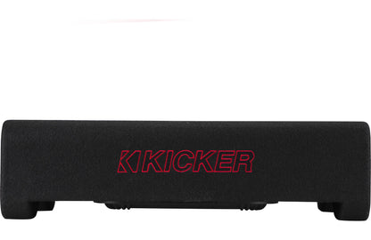 Kicker 49L7TDF122 Sealed downward-firing enclosure with L7T 12" shallow-mount square subwoofer