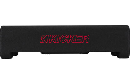 Kicker 49L7TDF82 Sealed downward-firing enclosure with L7T 8" shallow-mount square subwoofer