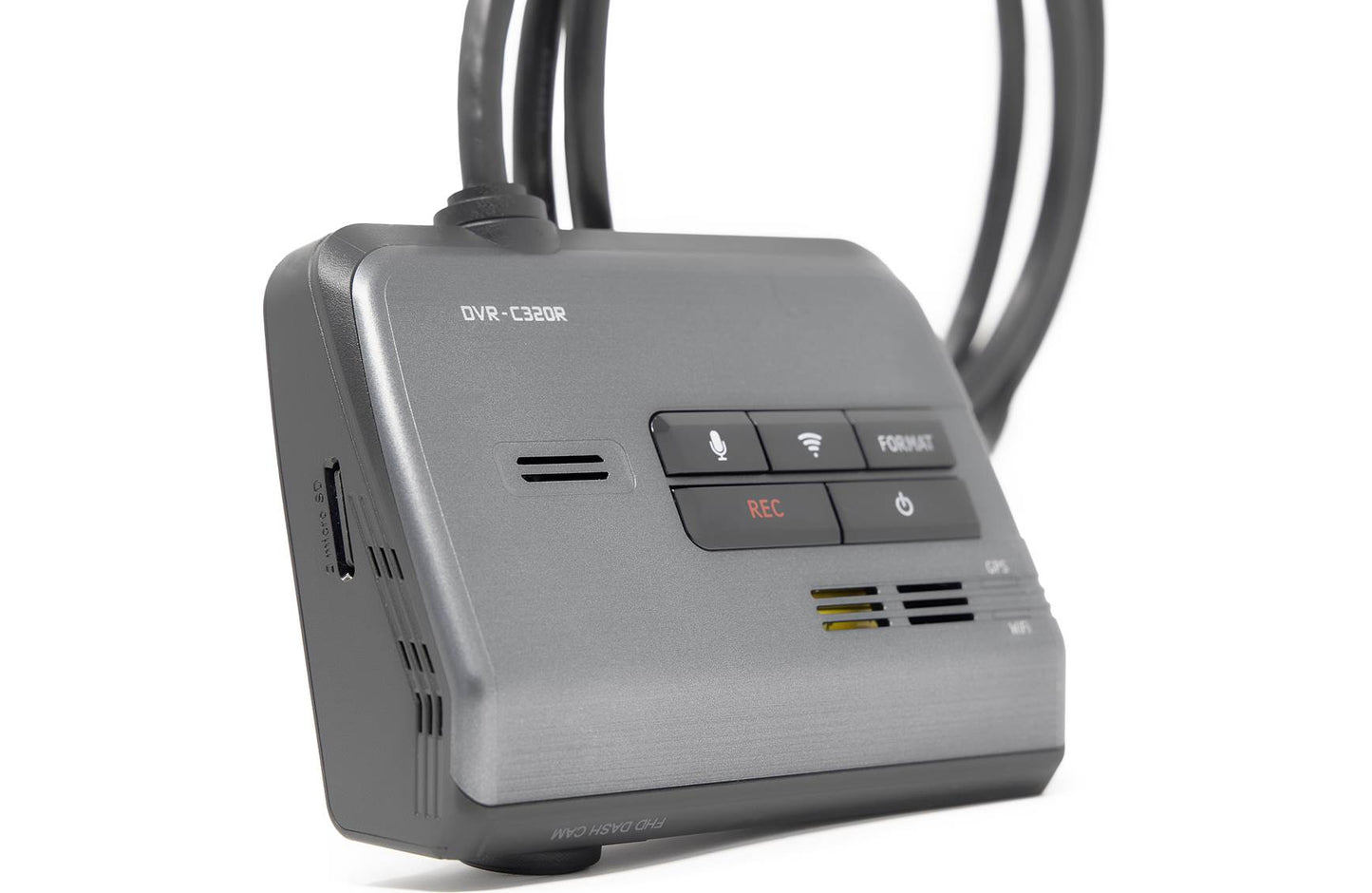 Alpine DVR-C320R HD dash cam w/Wi-Fi + rear-view cam (for select Alpine touchscreen radios)