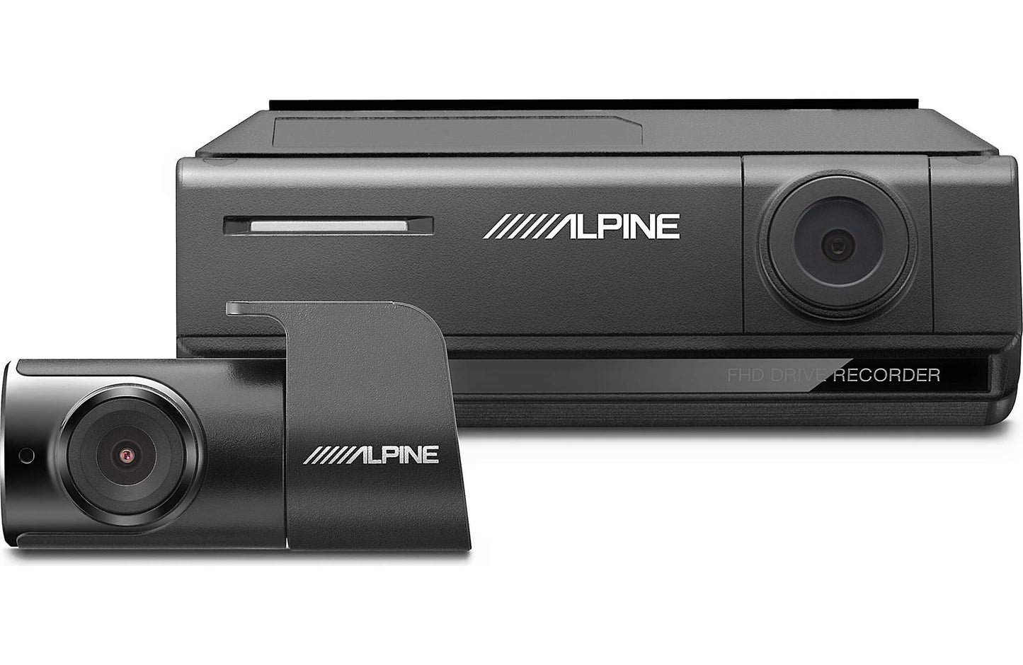 Alpine DVR-C320R HD dash cam w/Wi-Fi + rear-view cam (for select Alpine touchscreen radios)