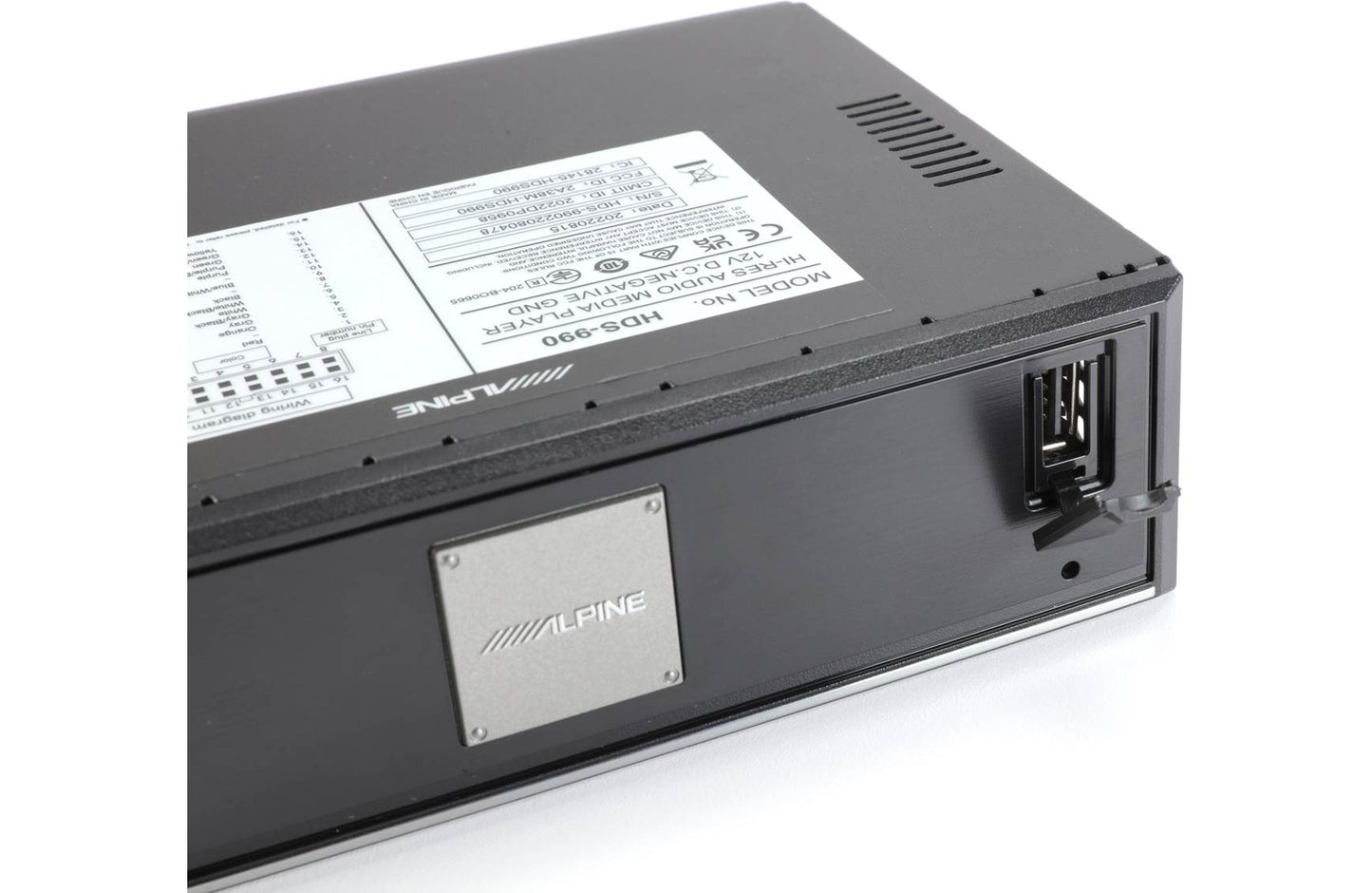 Alpine HDS-990 Status Hi-Res Digital Media Player (no disc, no am/fm)