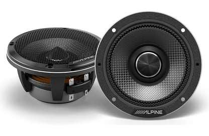 Alpine HDZ-653S Status Series 6-1/2" 3-way slim-fit component speaker system