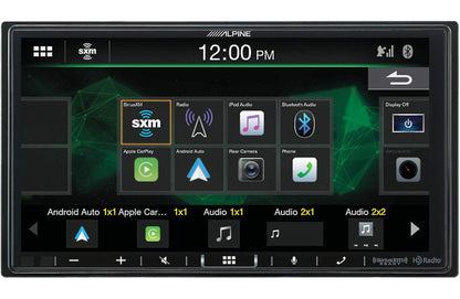 Alpine Restyle i407-WRA-JK Custom-fit digital receiver, wired-only Apple CarPlay and Android Auto, AM/FM, No Discs - 6.95" screen (Select 2007-17 Jeep Wrangler JK and Wrangler JK Unlimited)