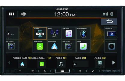 Alpine Restyle i407-WRA-JL Custom-fit digital receiver, wired-only Apple CarPlay and Android Auto, AM/FM, No Discs - 6.95" screen (select 2018-up Wrangler JL and 2020-up Gladiator JT)