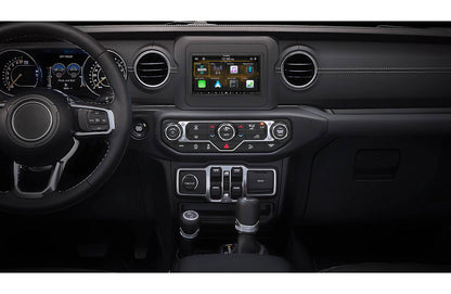 Alpine Restyle i407-WRA-JL Custom-fit digital receiver, wired-only Apple CarPlay and Android Auto, AM/FM, No Discs - 6.95" screen (select 2018-up Wrangler JL and 2020-up Gladiator JT)