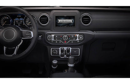 Alpine Restyle i407-WRA-JL Custom-fit digital receiver, wired-only Apple CarPlay and Android Auto, AM/FM, No Discs - 6.95" screen (select 2018-up Wrangler JL and 2020-up Gladiator JT)