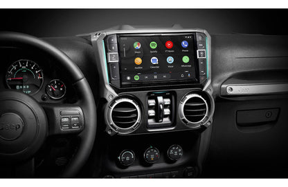 Alpine Restyle i509-WRA-JK Custom-fit digital receiver, wired or wireless Apple CarPlay and Android Auto, AM/FM, No Discs - 9" screen (select 2011-18 Jeep Wrangler JK models)