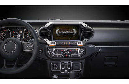 Alpine Restyle i509-WRA-JL Custom-fit digital receiver, wired or wireless Apple CarPlay and Android Auto, AM/FM, No Discs - 9" screen (select 2018-up Wrangler JL and 2020-up Gladiator JT)