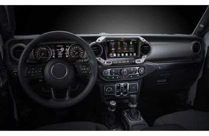 Alpine Restyle i509-WRA-JL Custom-fit digital receiver, wired or wireless Apple CarPlay and Android Auto, AM/FM, No Discs - 9" screen (select 2018-up Wrangler JL and 2020-up Gladiator JT)