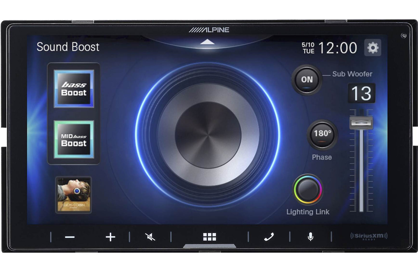 Alpine iLX-W670-S Digital multimedia receiver - 6.75" touchscreen, double-DIN, wired-only Apple Carplay and Android Auto, AM/FM (no discs)