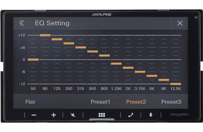 Alpine iLX-W670-S Digital multimedia receiver - 6.75" touchscreen, double-DIN, wired-only Apple Carplay and Android Auto, AM/FM (no discs)