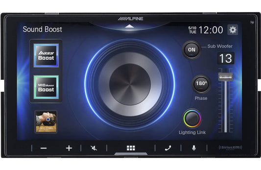 Alpine iLX-W770 Digital multimedia receiver - 6.75" touchscreen, double-DIN, wired or wireless Apple Carplay and Android Auto, AM/FM (no discs)