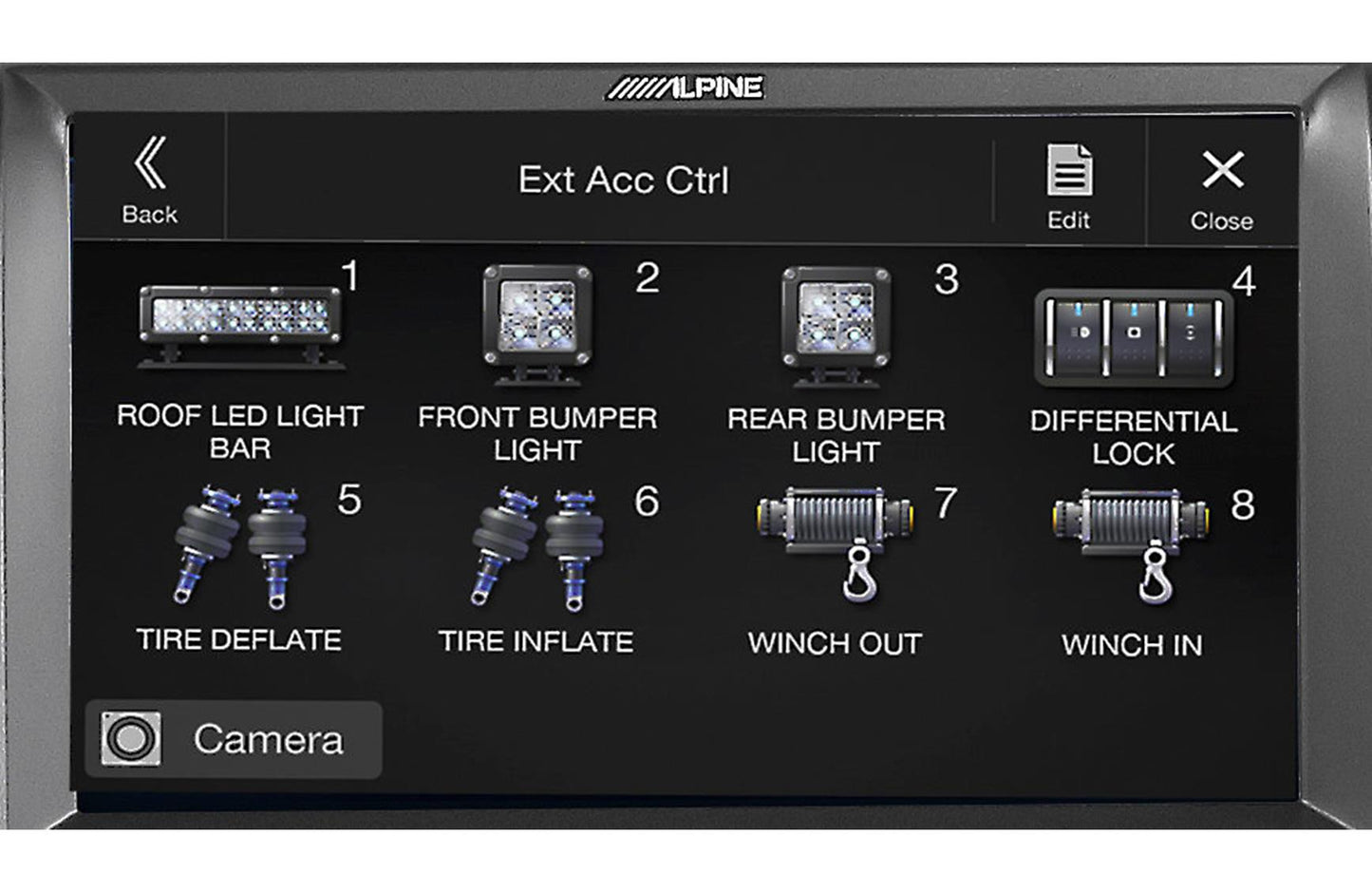Alpine KAC-001 Truck Accessory Controller - Control your truck's 12v accessories